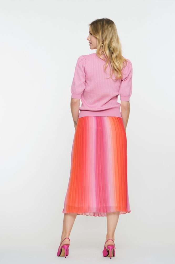 KLEURRIJKE ROK 56030 60 Pink/Orange